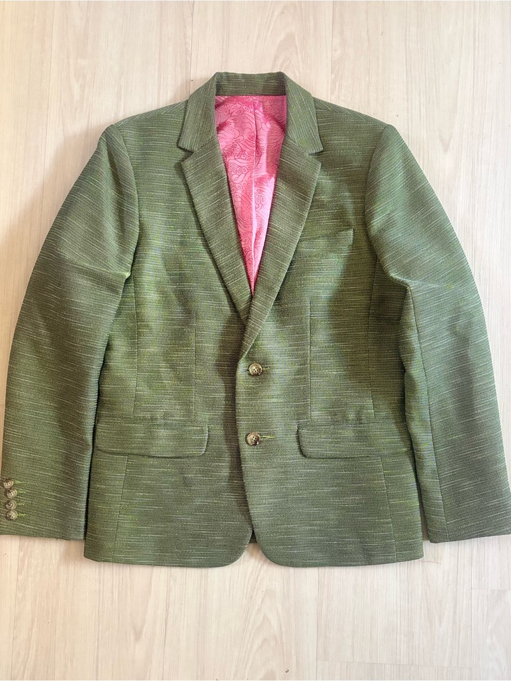 Men's Designer Mr Turk green blazer